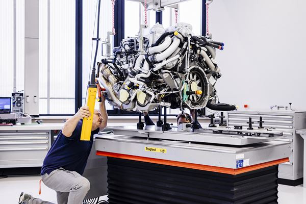 Visite au sein de l’atelier de production de la Bugatti Chiron