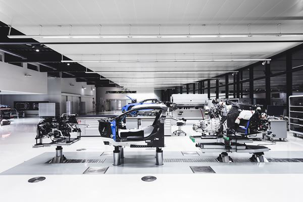 Visite au sein de l’atelier de production de la Bugatti Chiron