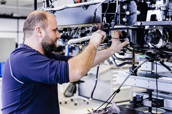 Visite au sein de l’atelier de production de la Bugatti Chiron