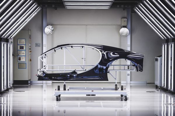 Visite au sein de l’atelier de production de la Bugatti Chiron