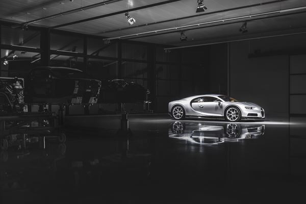 Visite au sein de l’atelier de production de la Bugatti Chiron