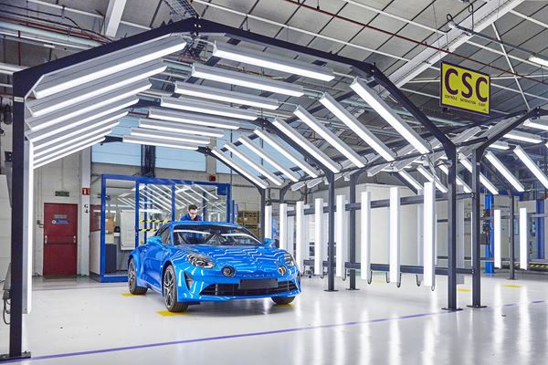 Usine Alpine de Dieppe: un site spécialisé dans l’assemblage d’un véhicule tout aluminium