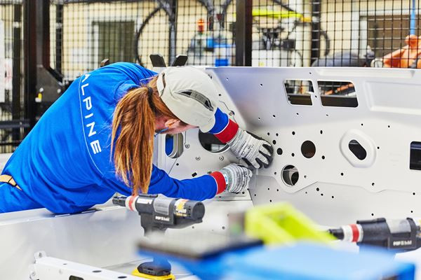 Usine Alpine de Dieppe: un site spécialisé dans l’assemblage d’un véhicule tout aluminium