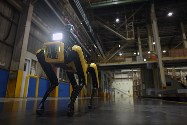 Un robot de service dédié à la sécurité de l'usine Kia en Corée du Sud