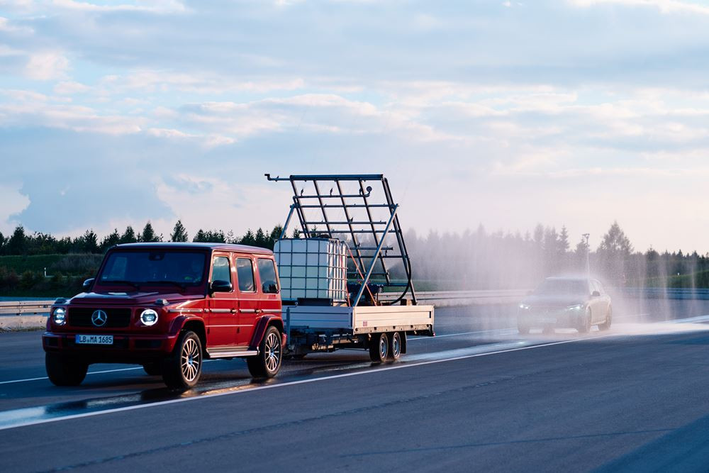 Le terrain d'essai Mercedes-Benz d'Immendingen comprend 86 kilomètres de pistes