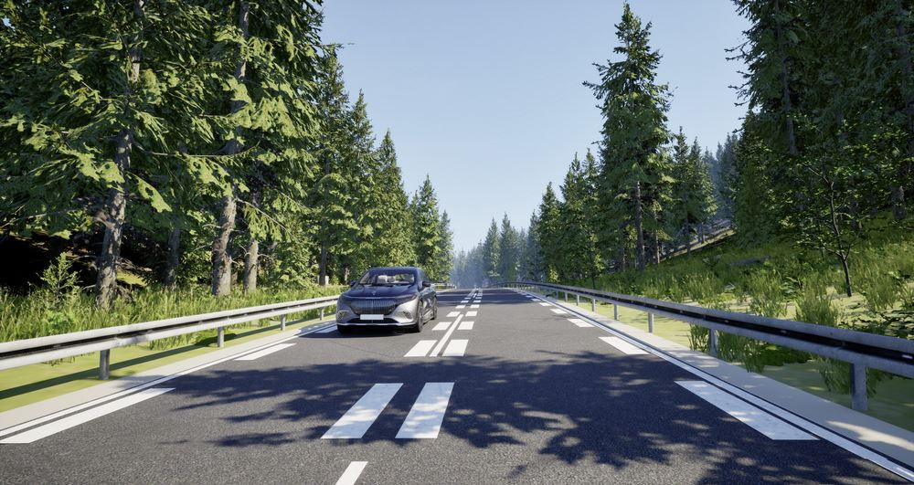Le terrain d'essai Mercedes-Benz d'Immendingen comprend 86 kilomètres de pistes
