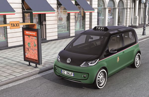 Première mondiale du concept électrique Volkswagen Taxi Milano à la foire d'Hanovre