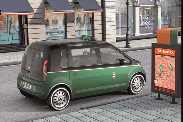 Première mondiale du concept électrique Volkswagen Taxi Milano à la foire d'Hanovre
