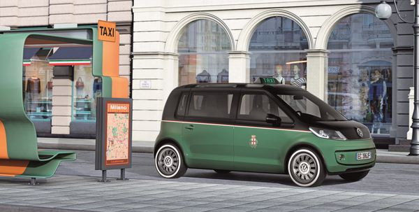 Première mondiale du concept électrique Volkswagen Taxi Milano à la foire d'Hanovre