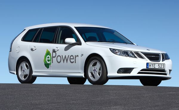 Un prototype de Saab 9-3 SportHatch électrique dévoilé à Paris