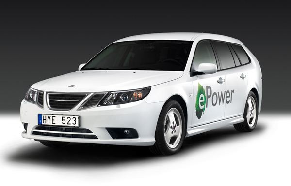 Un prototype de Saab 9-3 SportHatch électrique dévoilé à Paris