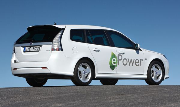 Un prototype de Saab 9-3 SportHatch électrique dévoilé à Paris