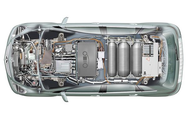 Premiers tours de roues au volant de la Mercedes Classe B F-Cell à pile à combustible