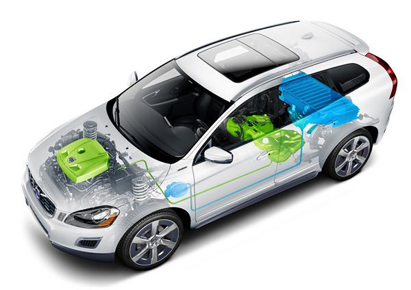 Volvo présente un concept de XC60 hybride essence rechargeable