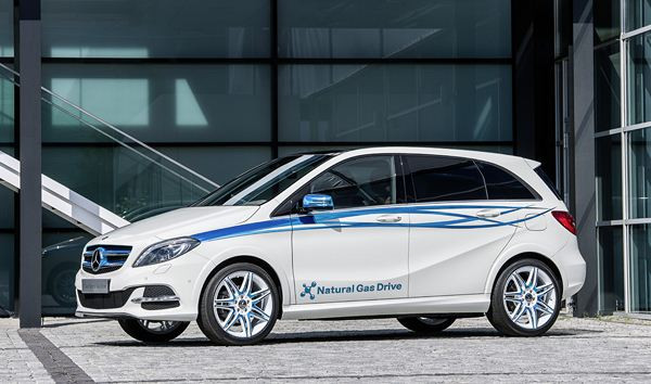 Une Mercedes Classe B propulsée au gaz naturel à 115 g de CO2 au kilomètre