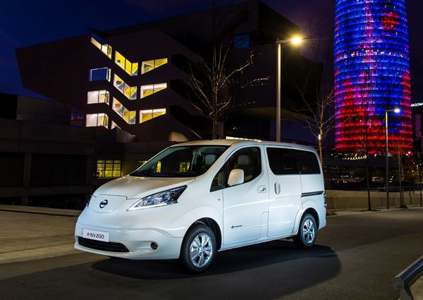 Le Nissan Evalia e-NV200 électrique se décline en version sept places