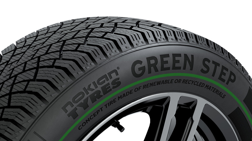 Le pneu concept Nokian Green Step est réalisé avec des matériaux recyclés ou renouvelables