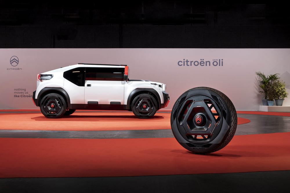 Le pneu concept Eagle Go est composé pratiquement totalement de matériaux renouvelables