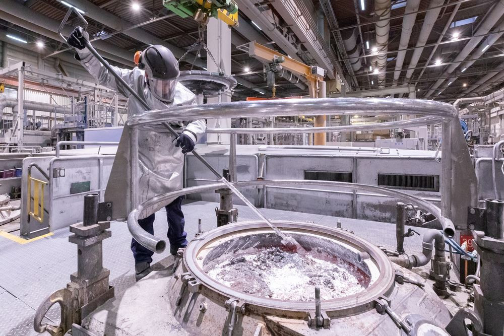 La fonderie de métaux légers de l'usine BMW de Landshut utilise de l'aluminium recyclé
