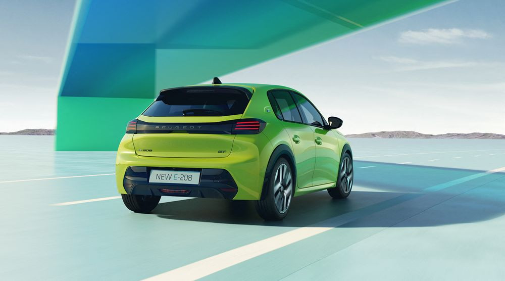 La Peugeot e-208 électrique 115 kW/156 ch propose jusqu'à 400 km d'autonomie WLTP