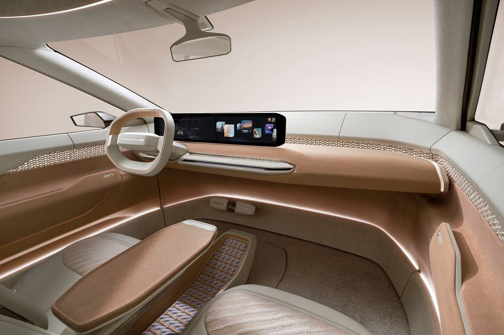 Le concept Kia EV4 fait appel à un large éventail de matériaux durables innovants