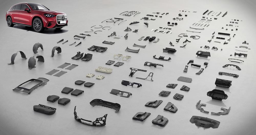 Le Mercedes-Benz GLC électrique réduit son empreinte carbone de deux tiers par rapport au GLC actuel à combustion