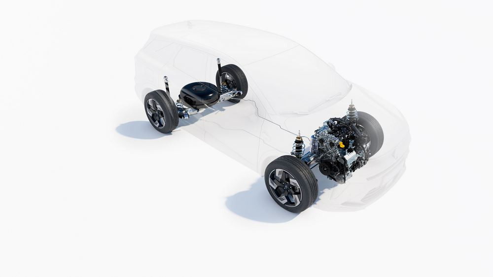 Le Renault Symbioz bicarburation essence / GPL Eco-G 120 ch affiche 116 g de CO2 au km