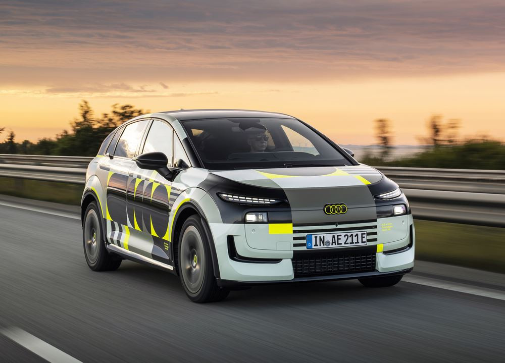 La consommation de l'Audi A2 e-tron électrique 190 ch s'établit à 12,8 kWh aux 100 km