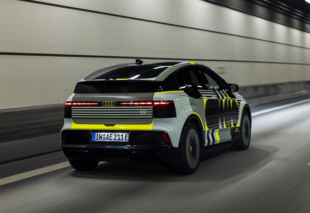 La consommation de l'Audi A2 e-tron électrique 190 ch s'établit à 12,8 kWh aux 100 km