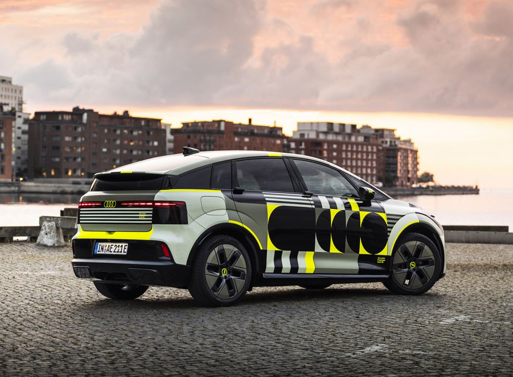 La consommation de l'Audi A2 e-tron électrique 190 ch s'établit à 12,8 kWh aux 100 km