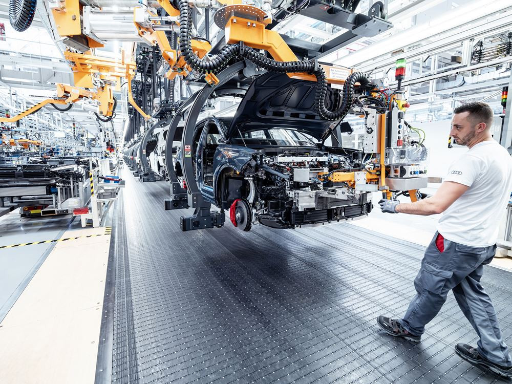 Le site Audi d'Ingolstadt assure la production du Q6 e-tron et de sa batterie haute tension