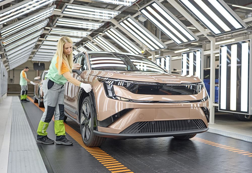 L'usine principale Skoda de Mlada Boleslav assure la production en série du Peaq électrique