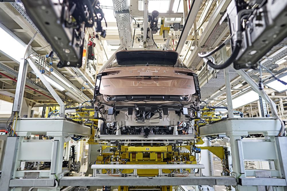 L'usine principale Skoda de Mlada Boleslav assure la production en série du Peaq électrique