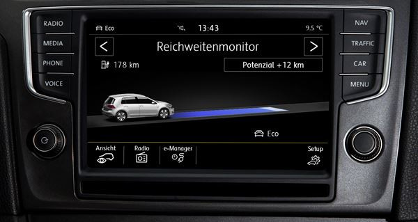 Volkswagen e-Golf: 36 790 euros pour une conduite électrique avec 190 km d'autonomie