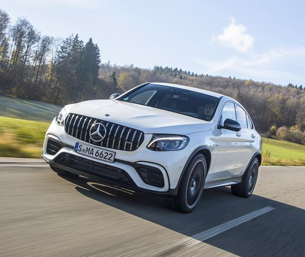 Le Mercedes-AMG GLC Coupé 63 4MATIC Plus embarque un moteur V8 AMG 4.0 litres