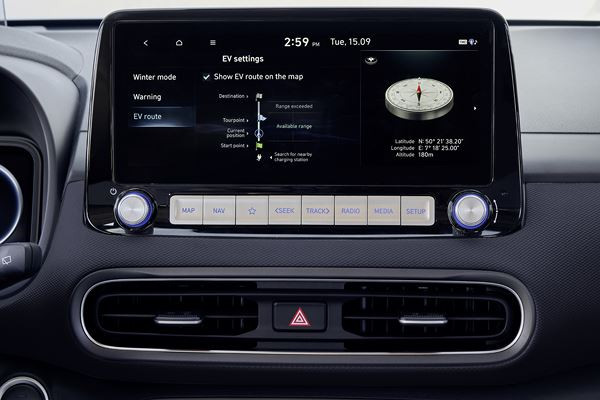 Le SUV urbain Hyundai Kona Electric adopte une calandre fermée