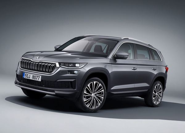 Le SUV familial Skoda Kodiaq légèrement retouché en approche