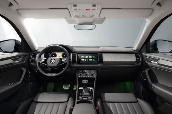 Le SUV familial Skoda Kodiaq légèrement retouché en approche