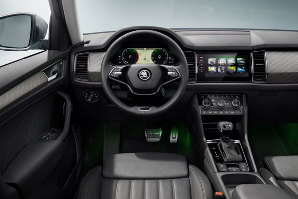 Le SUV familial Skoda Kodiaq légèrement retouché en approche