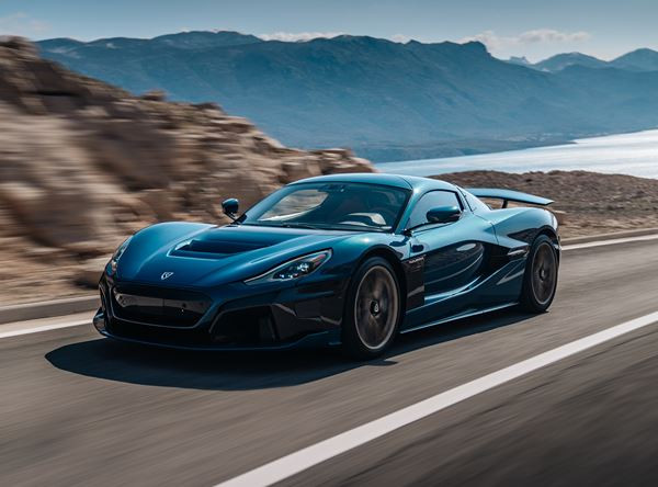 L'hypercar électrique Rimac Nevera atteint une vitesse de pointe de 412 km/h