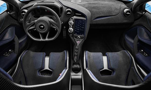 La supercar décapotable McLaren 765LT Spider embarque un V8 biturbo de 765 ch