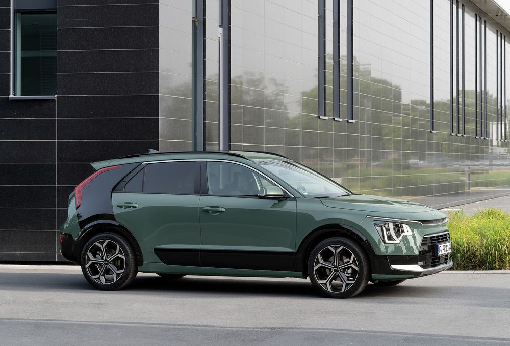 Le Kia Niro Hybride adopte un large montant arrière