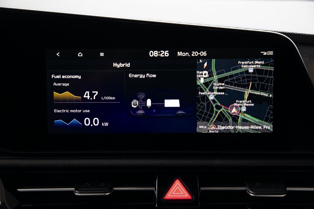 Le Kia Niro Hybride adopte un large montant arrière