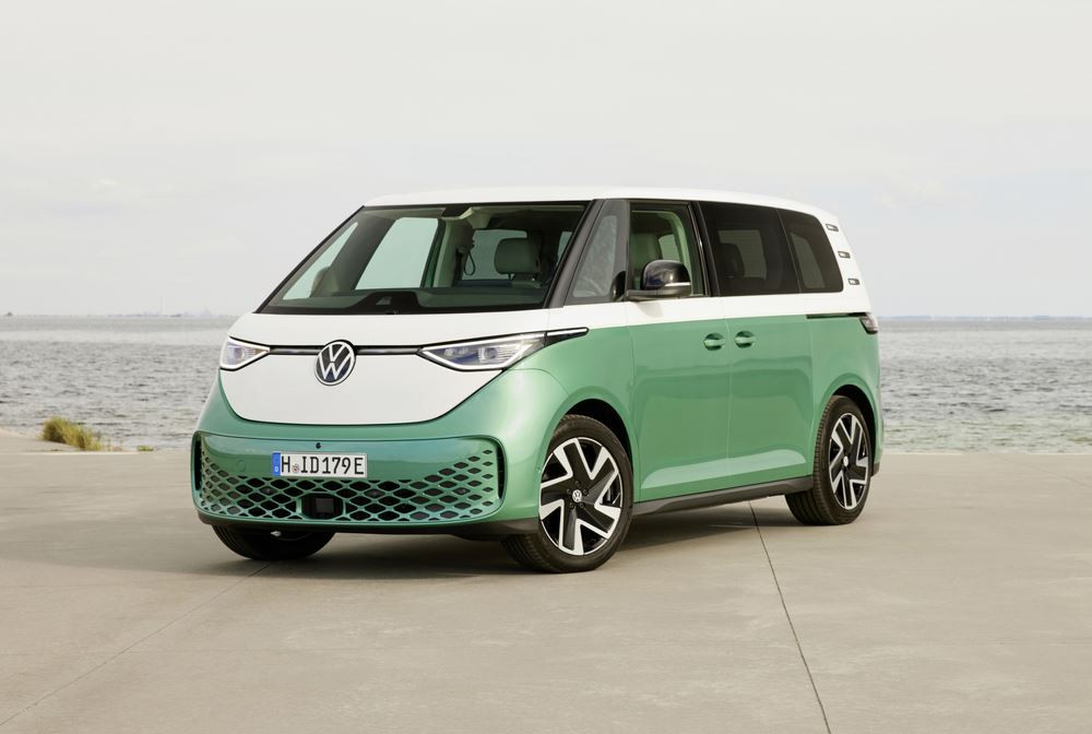 Le Volkswagen ID. Buzz électrique affiche des proportions uniques sans porte à faux avant