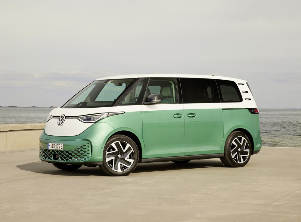 Le Volkswagen ID. Buzz électrique affiche des proportions uniques sans porte à faux avant