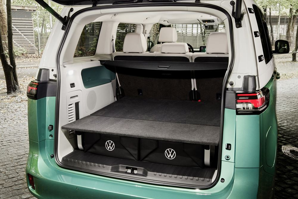 Le Volkswagen ID. Buzz électrique affiche des proportions uniques sans porte à faux avant