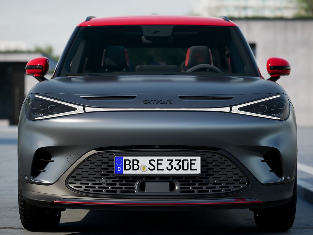 Le SUV urbain cinq places électrique smart #1 Brabus développe 428 ch