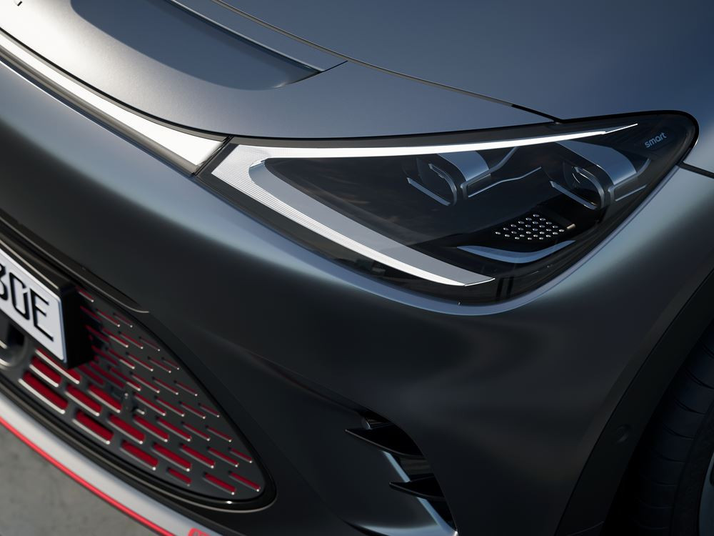 Le SUV urbain cinq places électrique smart #1 Brabus développe 428 ch