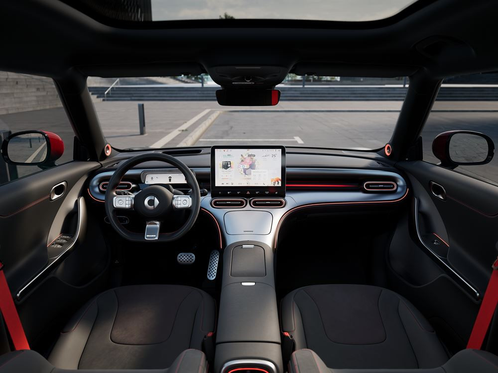 Le SUV urbain cinq places électrique smart #1 Brabus développe 428 ch