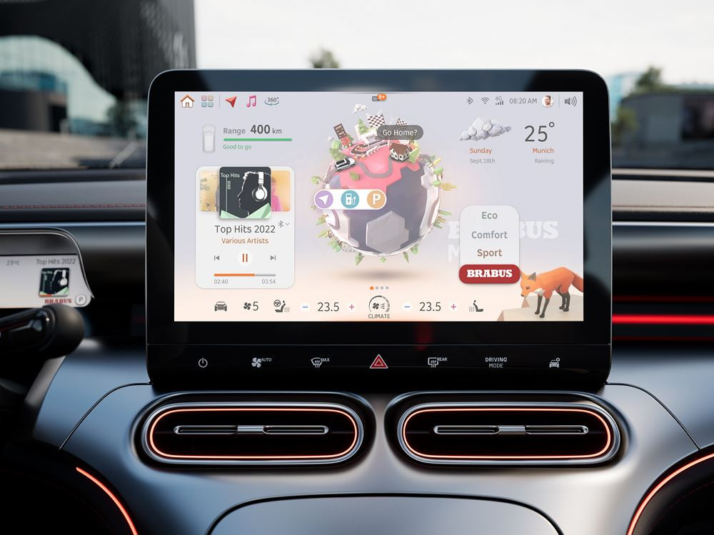 Le SUV urbain cinq places électrique smart #1 Brabus développe 428 ch